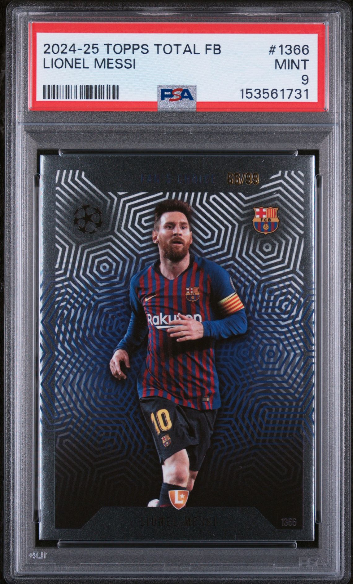 2024-25 Topps TOPPS TOTAL FOOTBALL #1366 Lionel Messi front