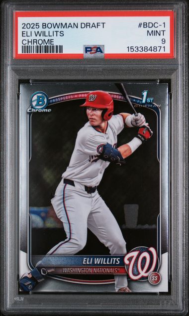 2025 Bowman Bowman Chrome #BDC-1 Eli Willits front