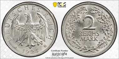 1925-A 2R Mk J-320 MS64
