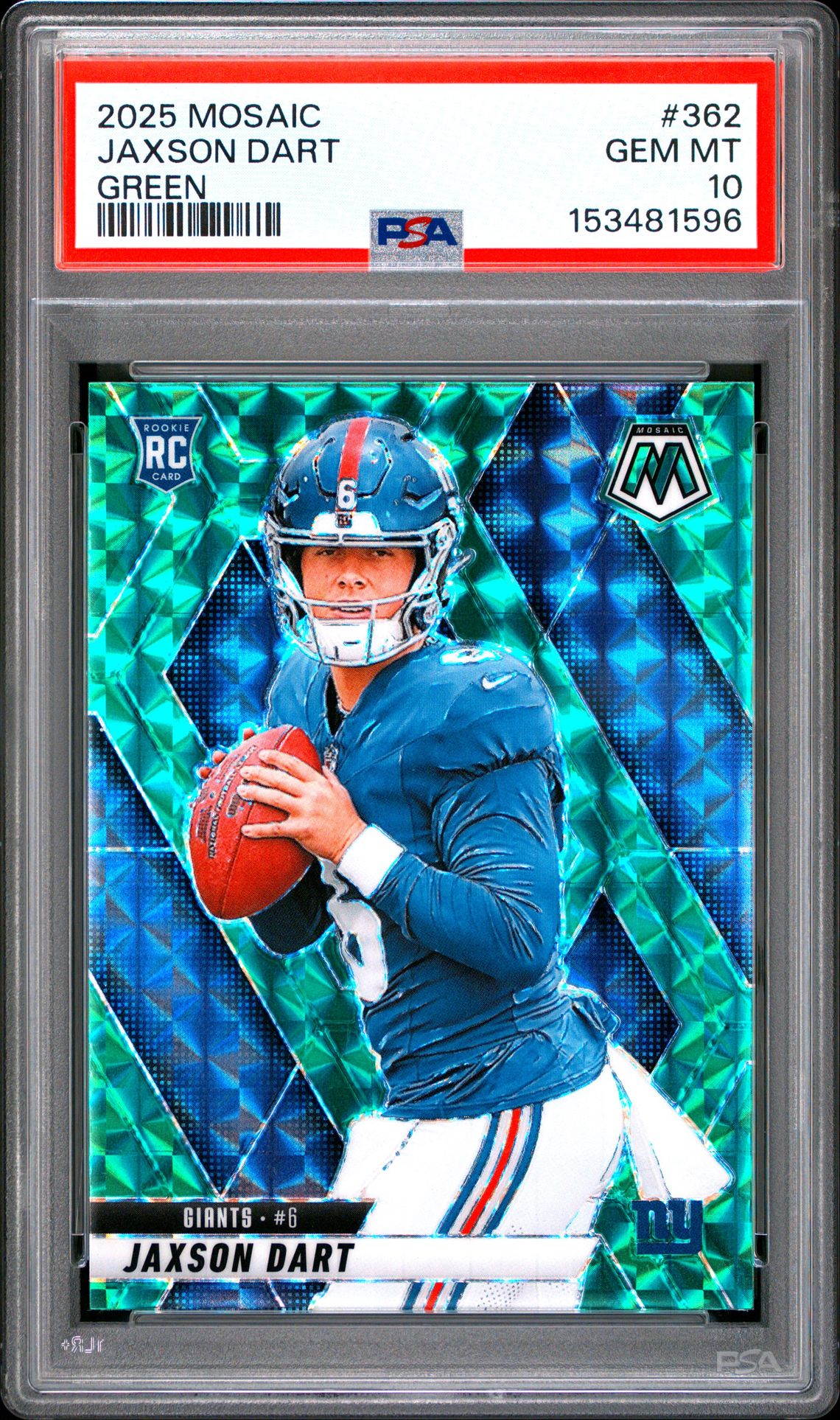 2025 Panini PANINI MOSAIC PINK CAMO #362 Jaxson Dart front