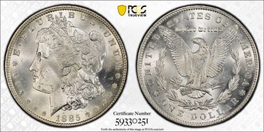 1885 $1 MS64