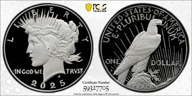 2025-S $1 Peace Dollar PR70DCAM
