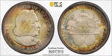 1893 50C Columbian MS67+