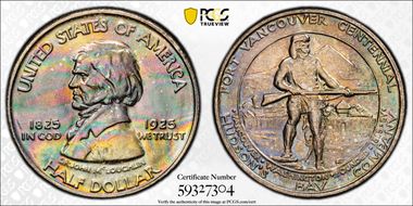 1925 50C Fort Vancouver MS67+