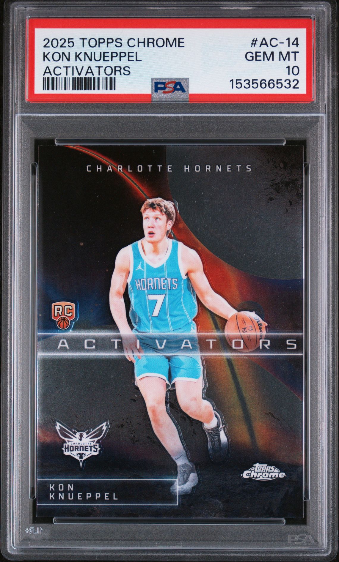 2025 Topps TOPPS CHROME ACTIVATORS RAYWAVE #AC-14 Kon Knueppel front
