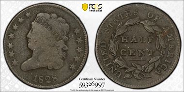 1828 1/2C 12 Stars N1BN