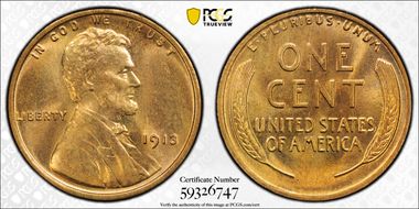 1913 1C MS64RD