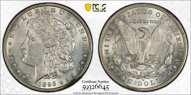 1893-O $1 AU55