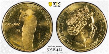 2005-G $1 Gallipoli Counterstamp MS67