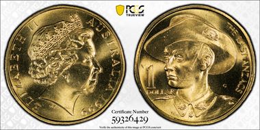 1999-C $1 The Last Anzacs MS67