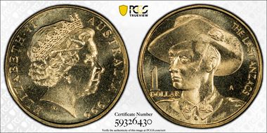 1999-A $1 Anzac MS67