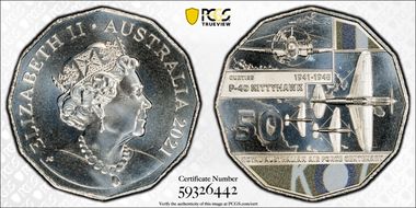 2021 50C Centenary of the RAAF P-40 Kittyhawk MS69