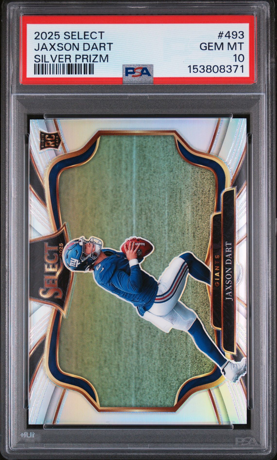 2025 Panini PANINI SELECT SILVER PRIZM #493 Jaxson Dart front