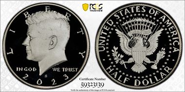 2023-S 50C Silver PR70DCAM