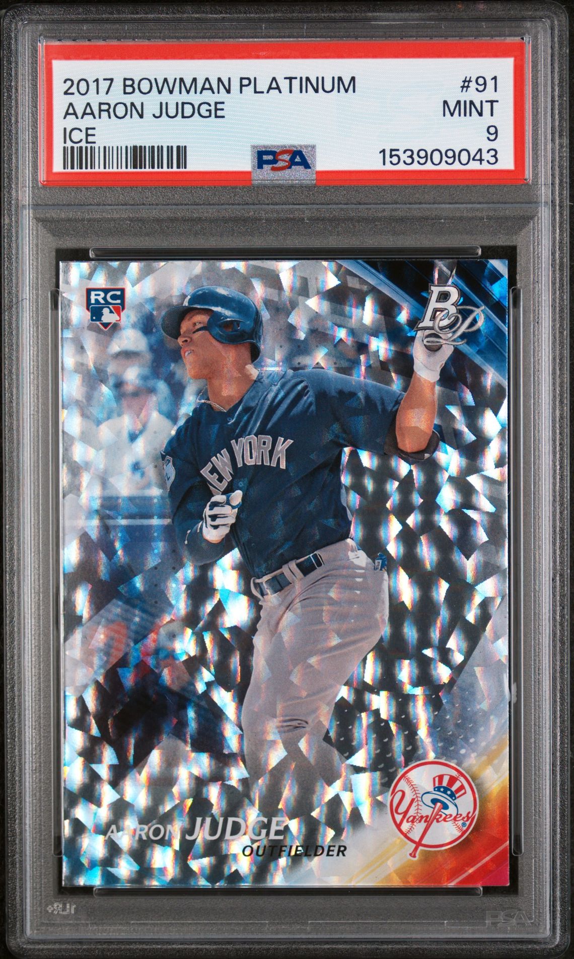 2017 Bowman BOWMAN PLATINUM #91 Aaron Judge front