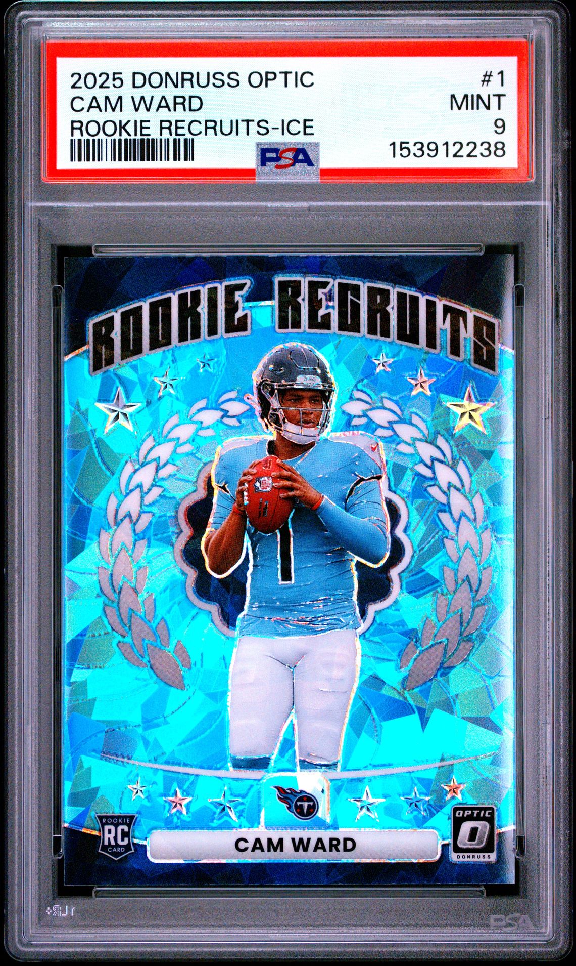 2025 Panini PANINI DONRUSS OPTIC ROOKIE RECRUITS ICE #1 Cam Ward front