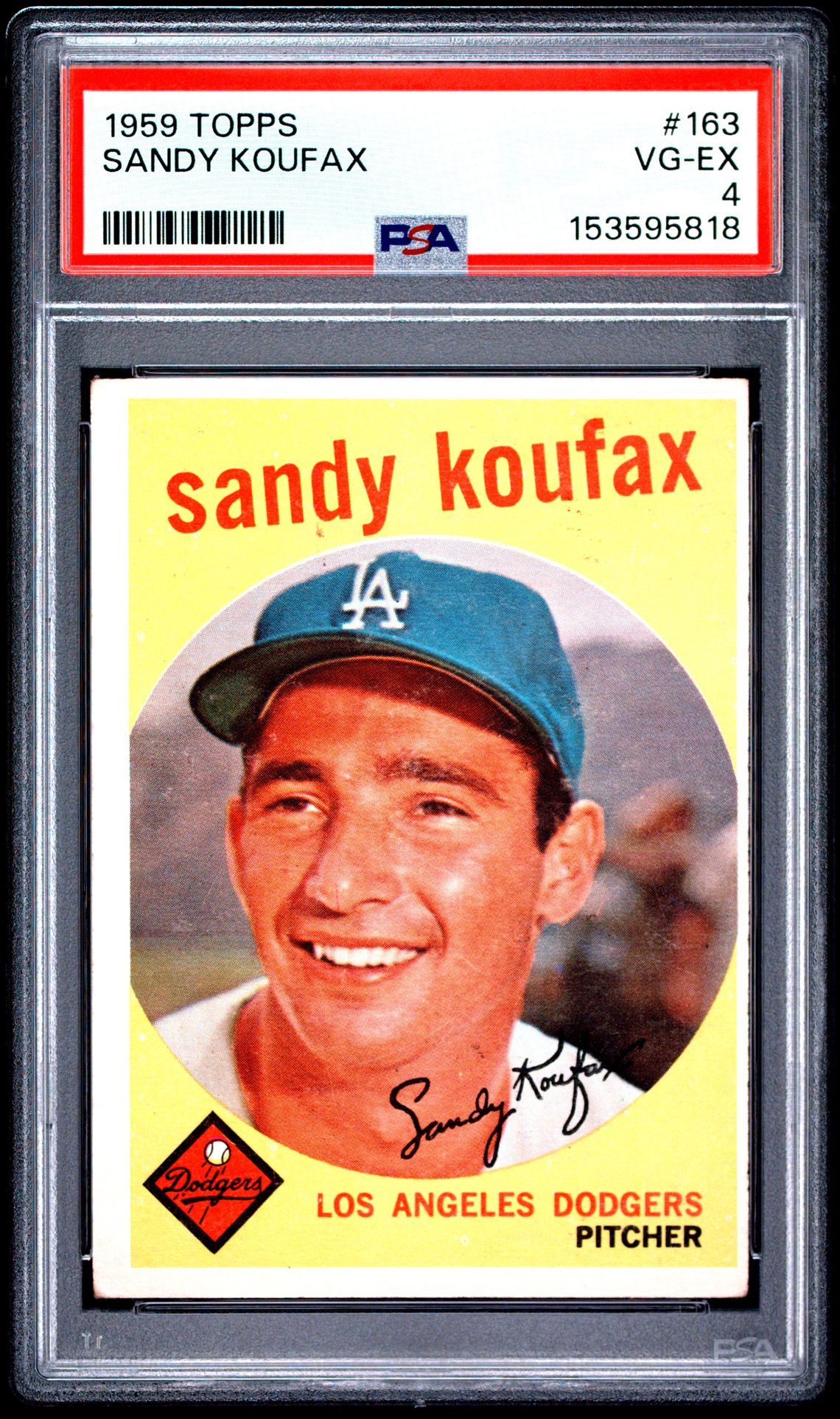 1959 Topps TOPPS #163 Sandy Koufax front