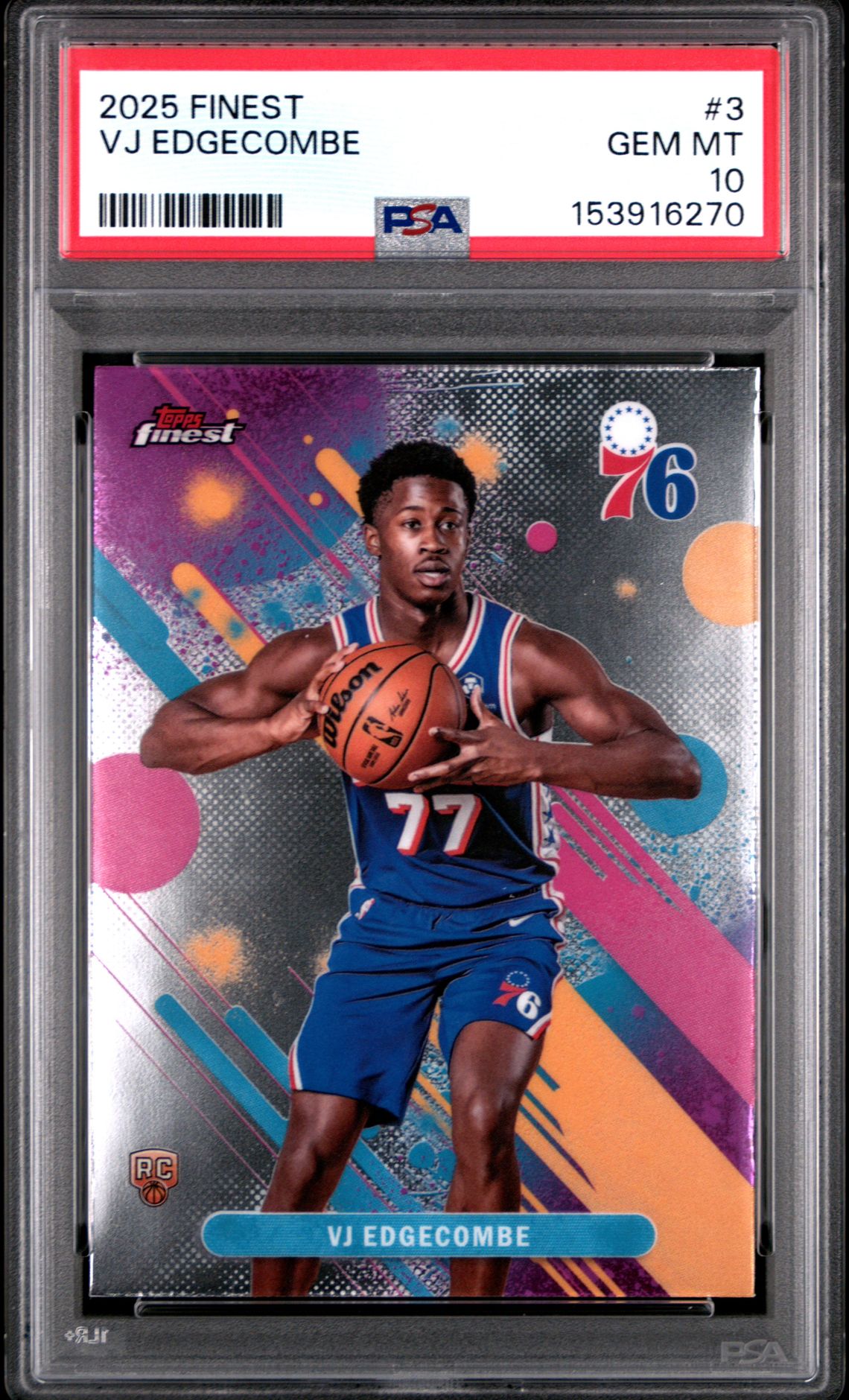 2025 Topps Topps Finest #3 Vj Edgecombe front