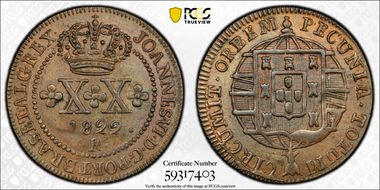 1822-R 20 R Mald-465.10 MS63BN