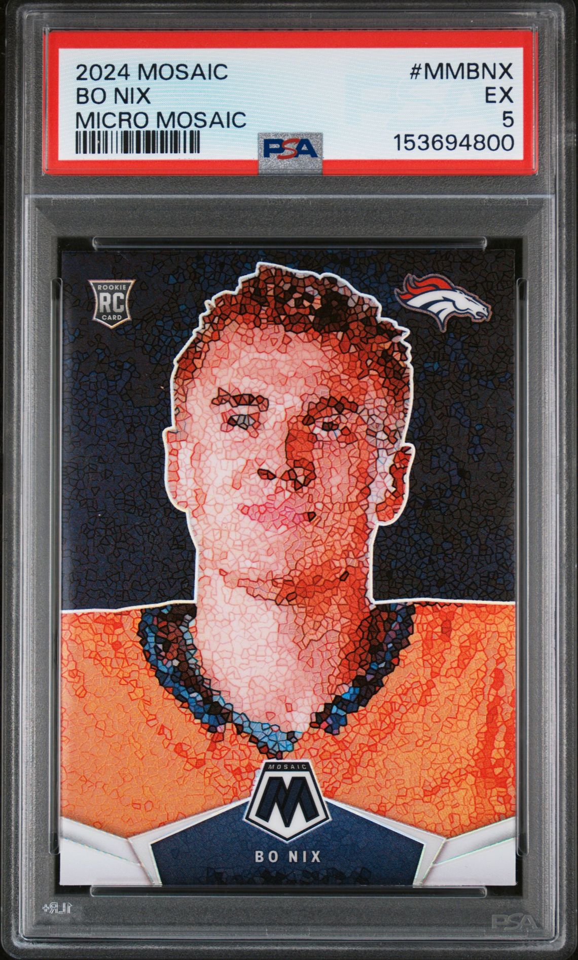 2024 Panini PANINI MOSAIC MICRO MOSAIC #MMBNX Bo Nix front