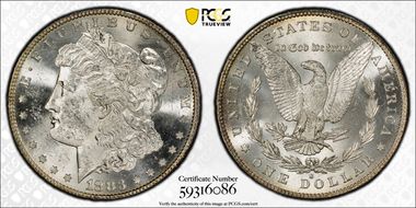 1883-S $1 MS62