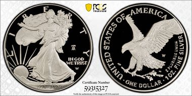 2026-W $1 Silver Eagle w/ Liberty Bell 250 Privy First Strike PR69DCAM