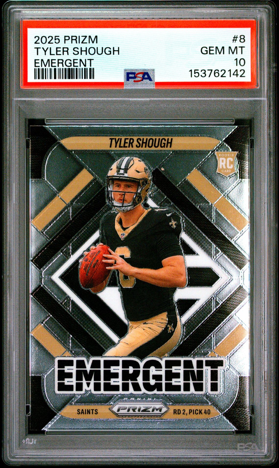 2025 Panini PANINI PRIZM EMERGENT #8 Tyler Shough front