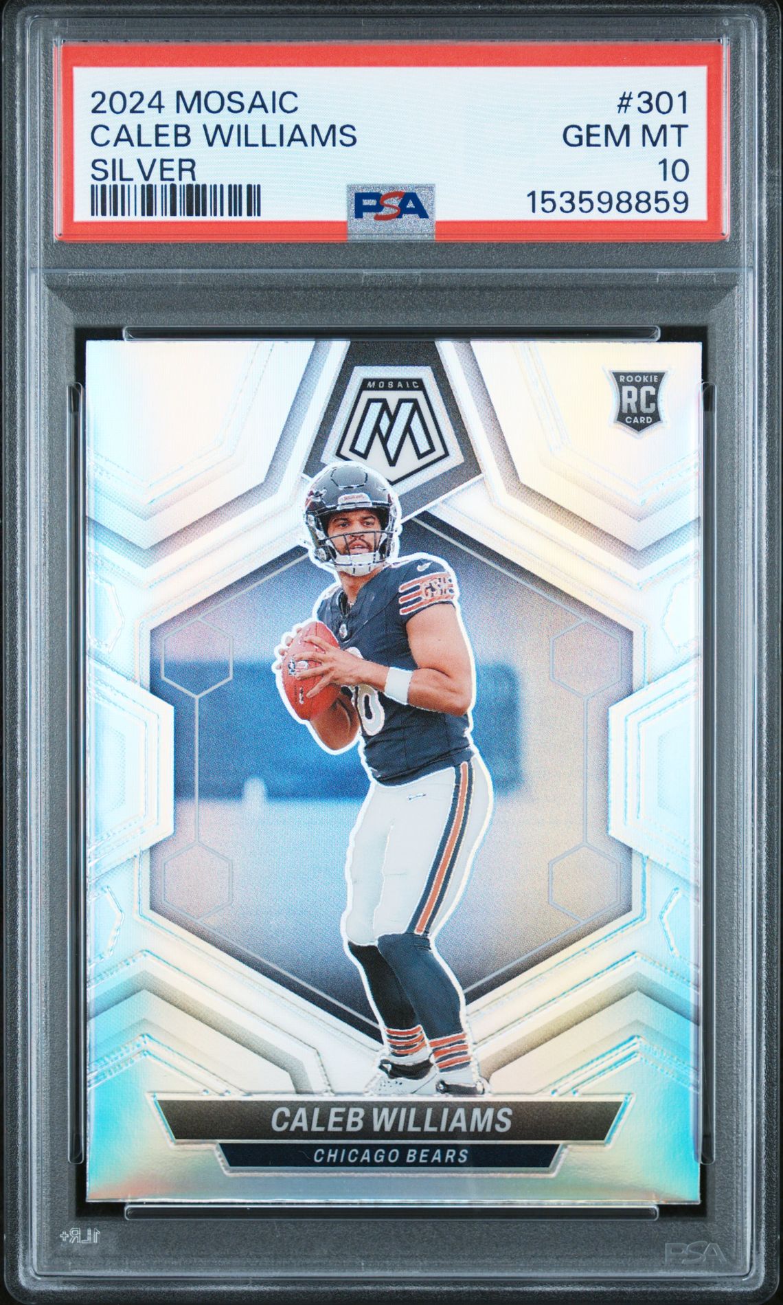 2024 Panini PANINI MOSAIC SILVER #301 Caleb Williams front