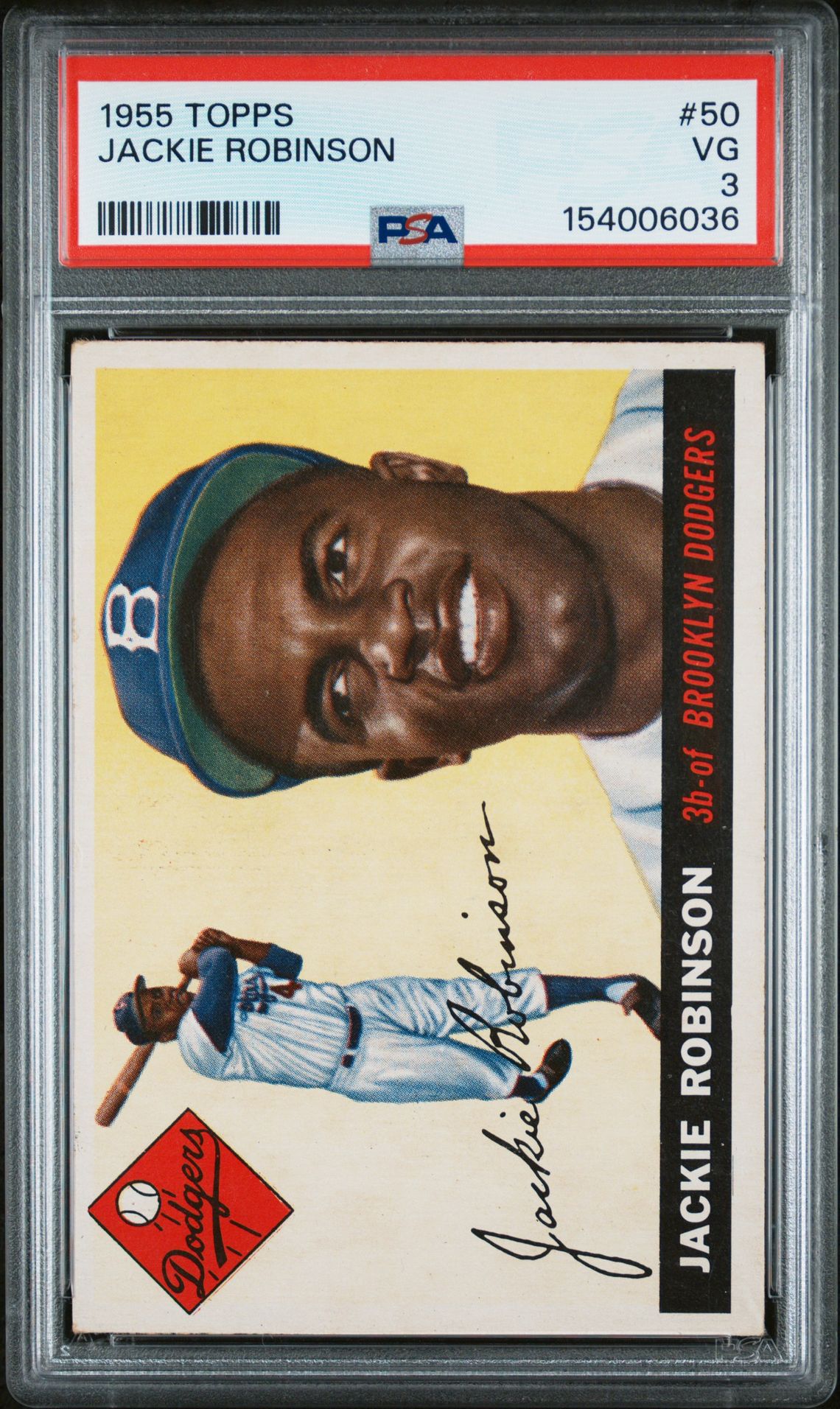 1955 Topps TOPPS #50 Jackie Robinson front