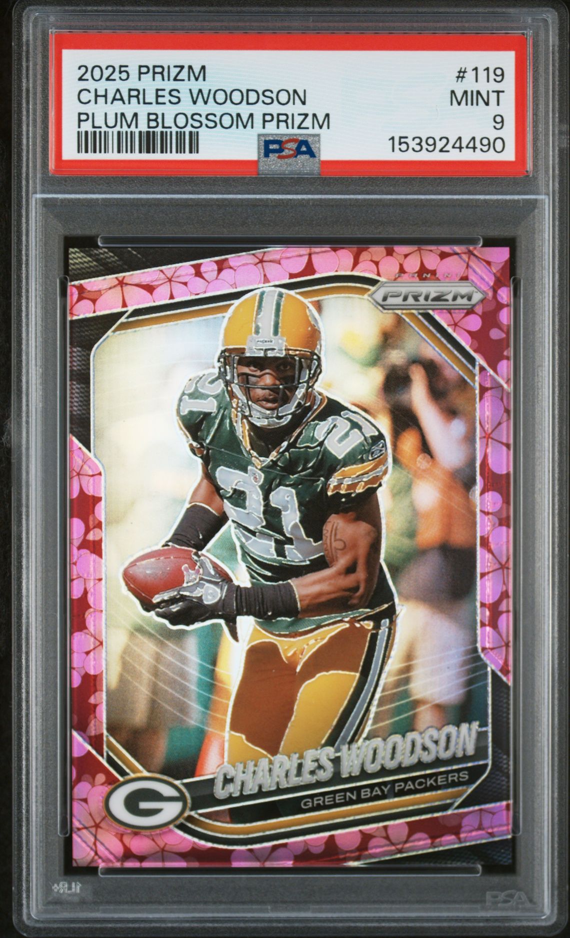 2025 Panini PANINI PRIZM PLUM BLOSSOM PRIZM #119 Charles Woodson front
