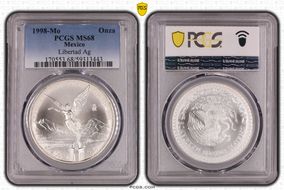 1998-Mo Onza Libertad Ag MS68