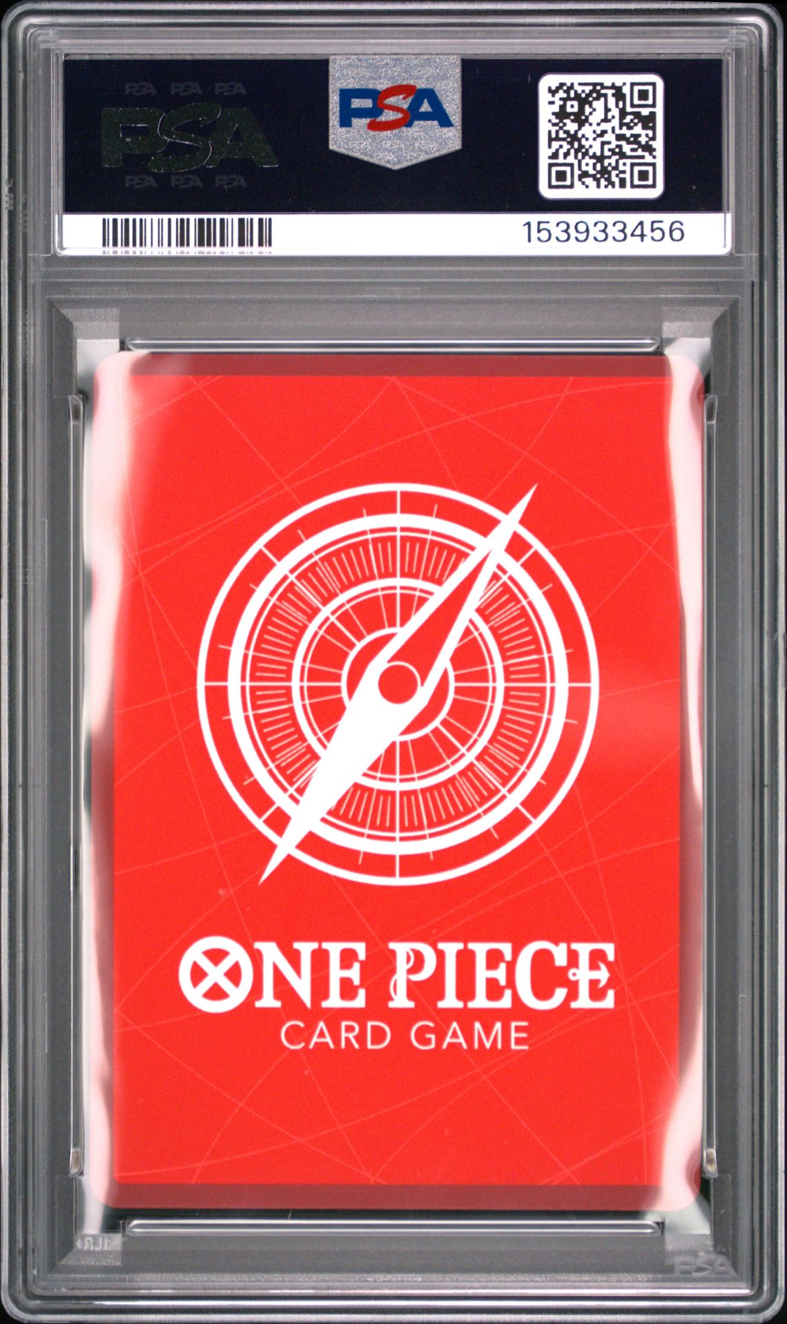 2026 One Piece Op14-Eb04-The Azure Sea's Seven Trafalgar Law #001 (Alternate Art) Gem Mt 10 back view - PSA certificate #153933456