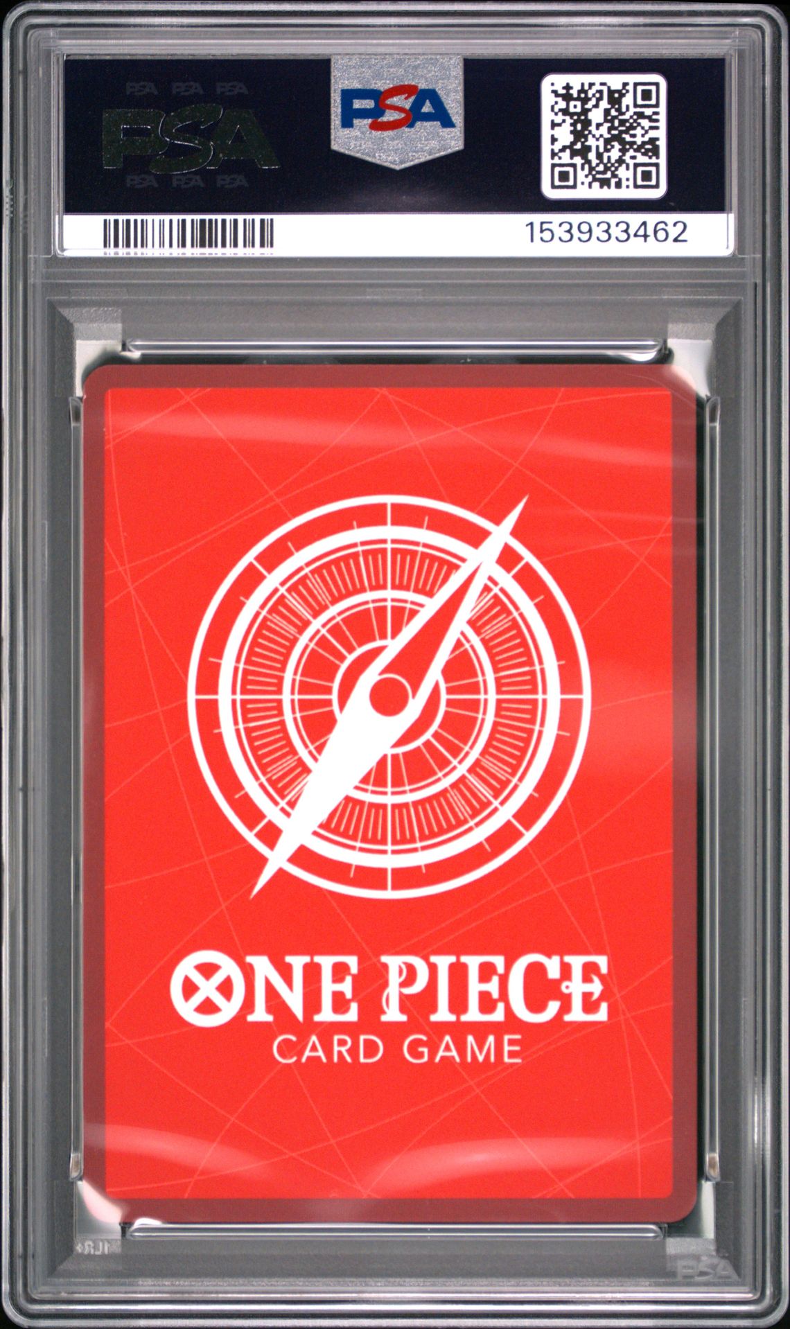 2025 One Piece Op11-A Fist Of Divine Speed Koby #001 (Alternate Art) Gem Mt 10 back view - PSA certificate #153933462