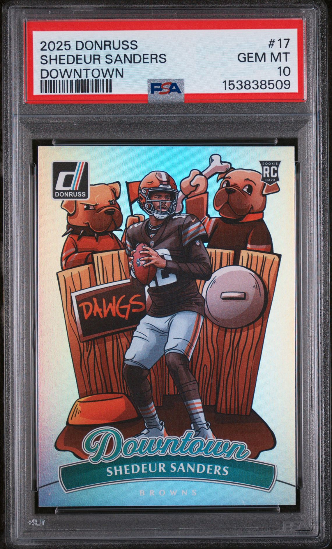 2025 Panini PANINI DONRUSS DOWNTOWN #17 Shedeur Sanders front