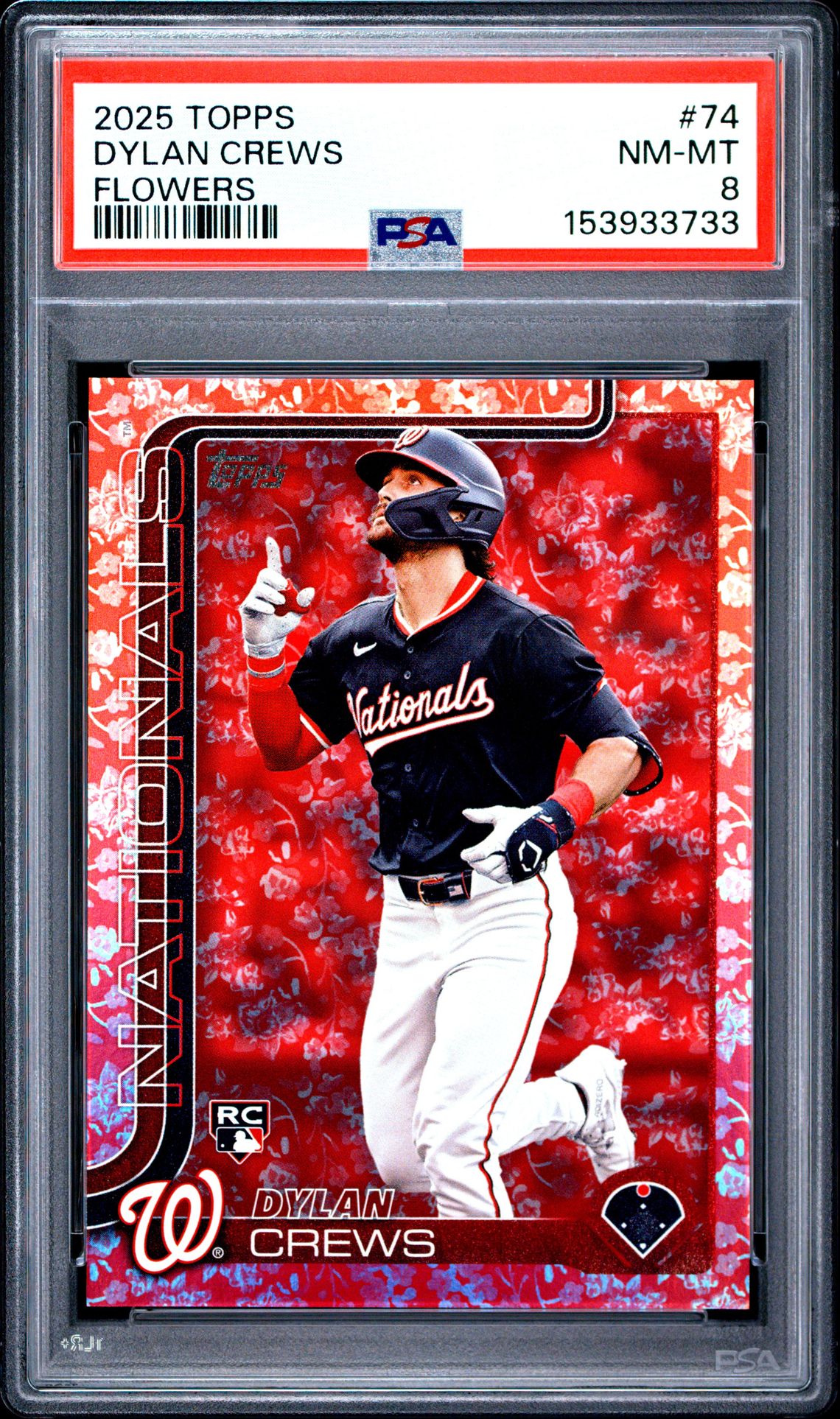 2025 Topps Dylan Crews #74 (Flowers) Nm-Mt 8 front