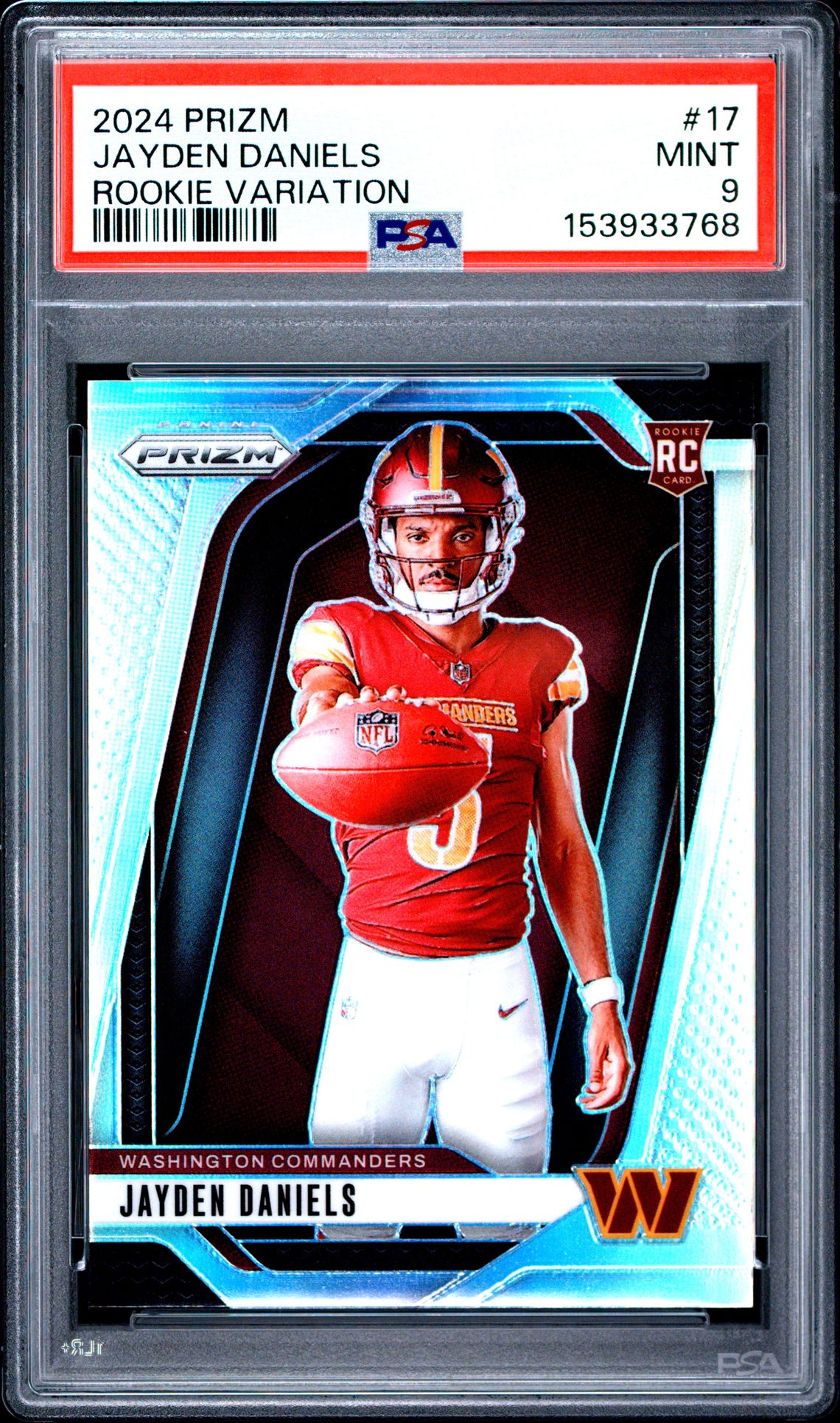 2024 Panini Prizm Rookie Variation Jayden Daniels #17 Mint 9 front