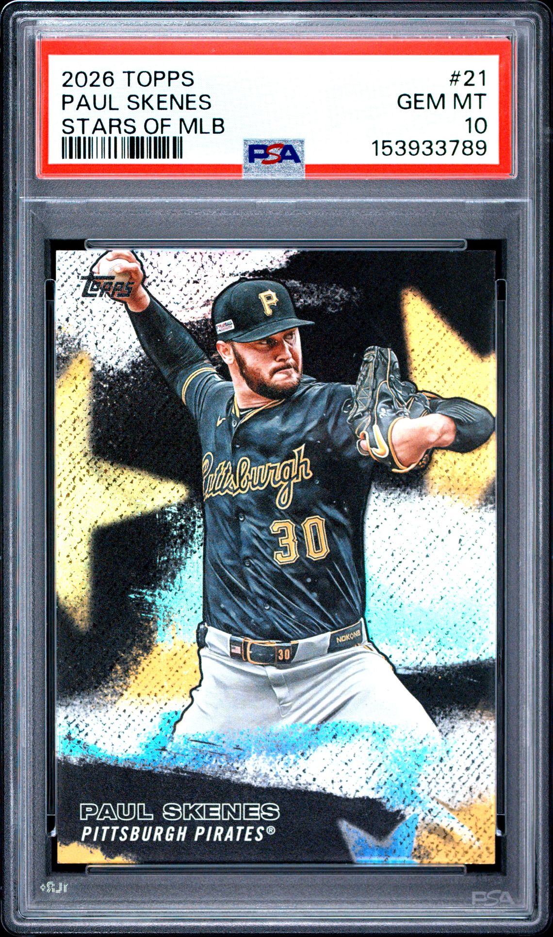 2026 Topps Stars Of Mlb Paul Skenes #21 Gem Mt 10 front