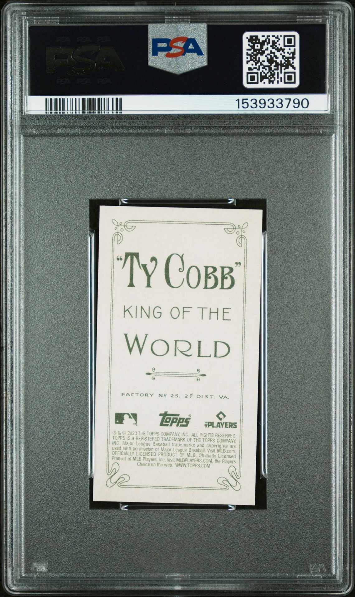 2023 Topps 206 Low Series Ty France (Low Series-Ty Cobb 1/1) Gem Mt 10 back