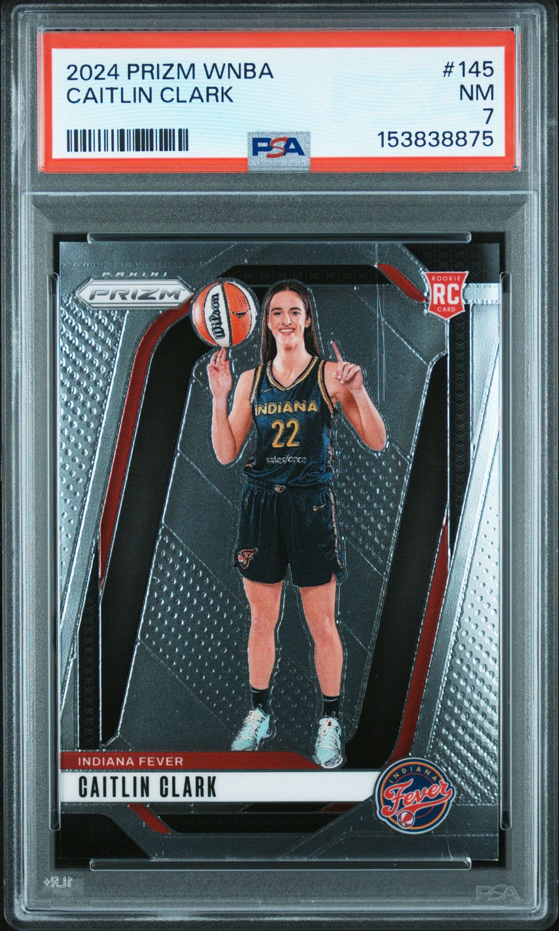 2024 Panini Prizm Wnba Caitlin Clark #145 Nm 7 front