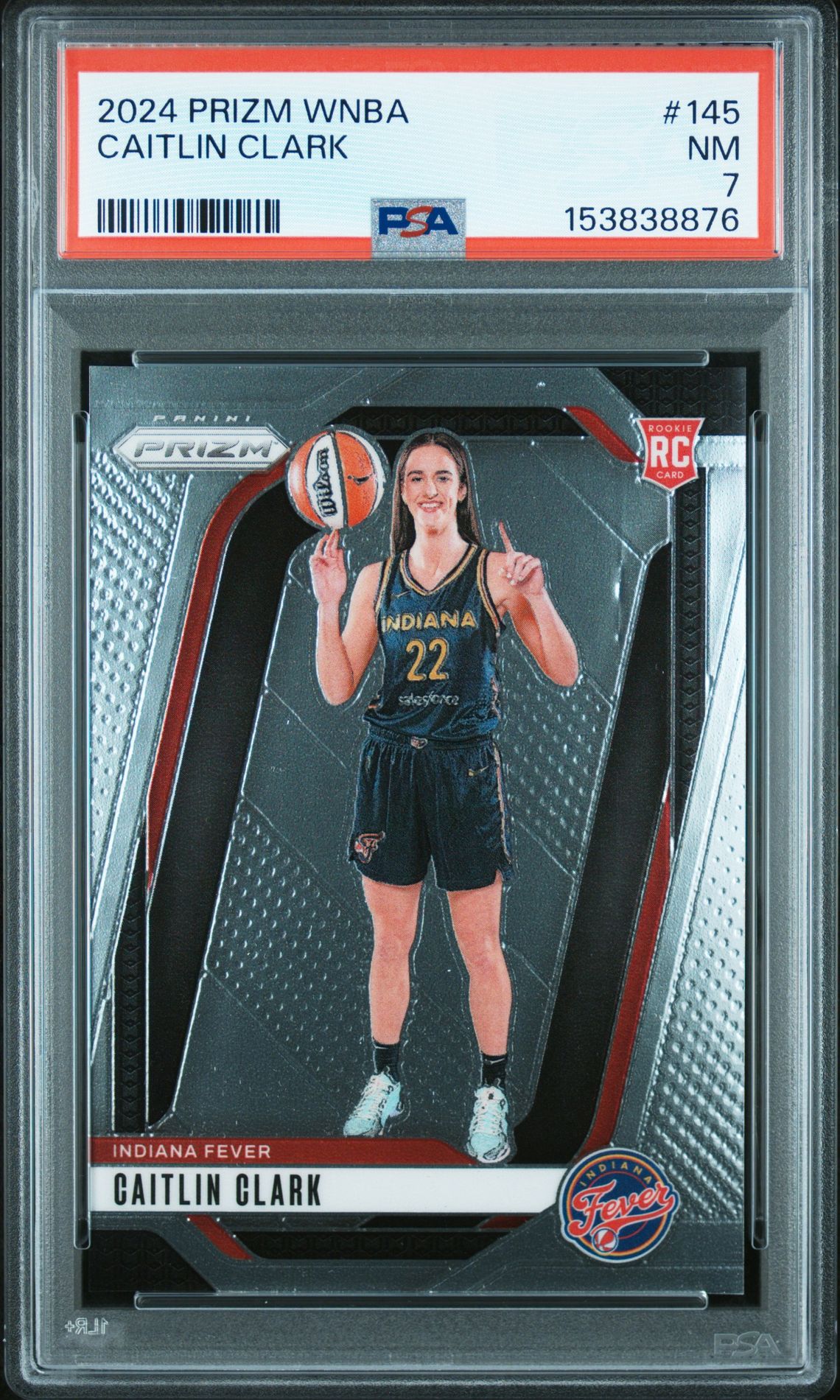 2024 Panini Prizm Wnba Caitlin Clark #145 Nm 7 front