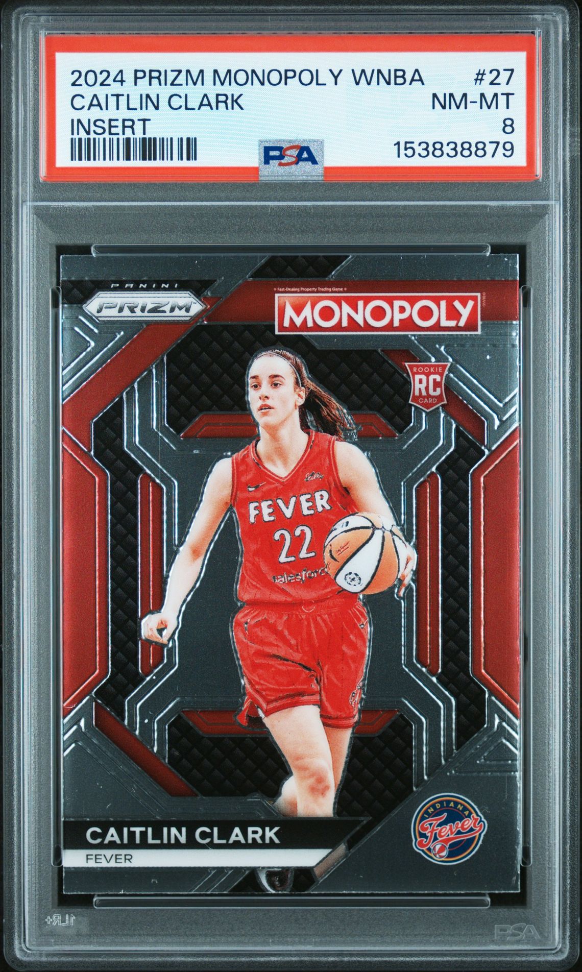 2024 Panini Prizm Monopoly Wnba Insert Caitlin Clark #27 (Insert) Nm-Mt 8 front
