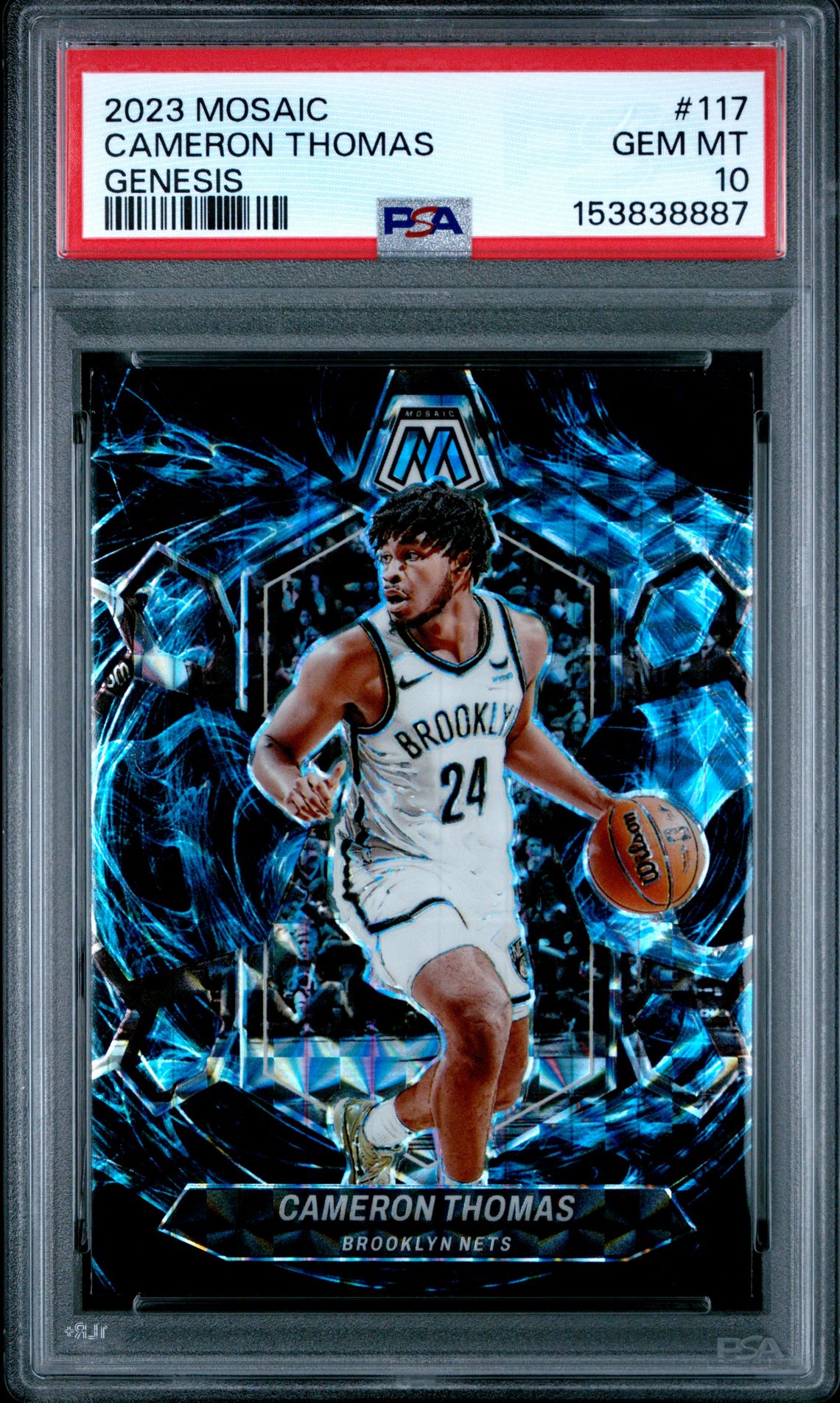 2023 Panini Mosaic Cameron Thomas #117 (Genesis) Gem Mt 10 front