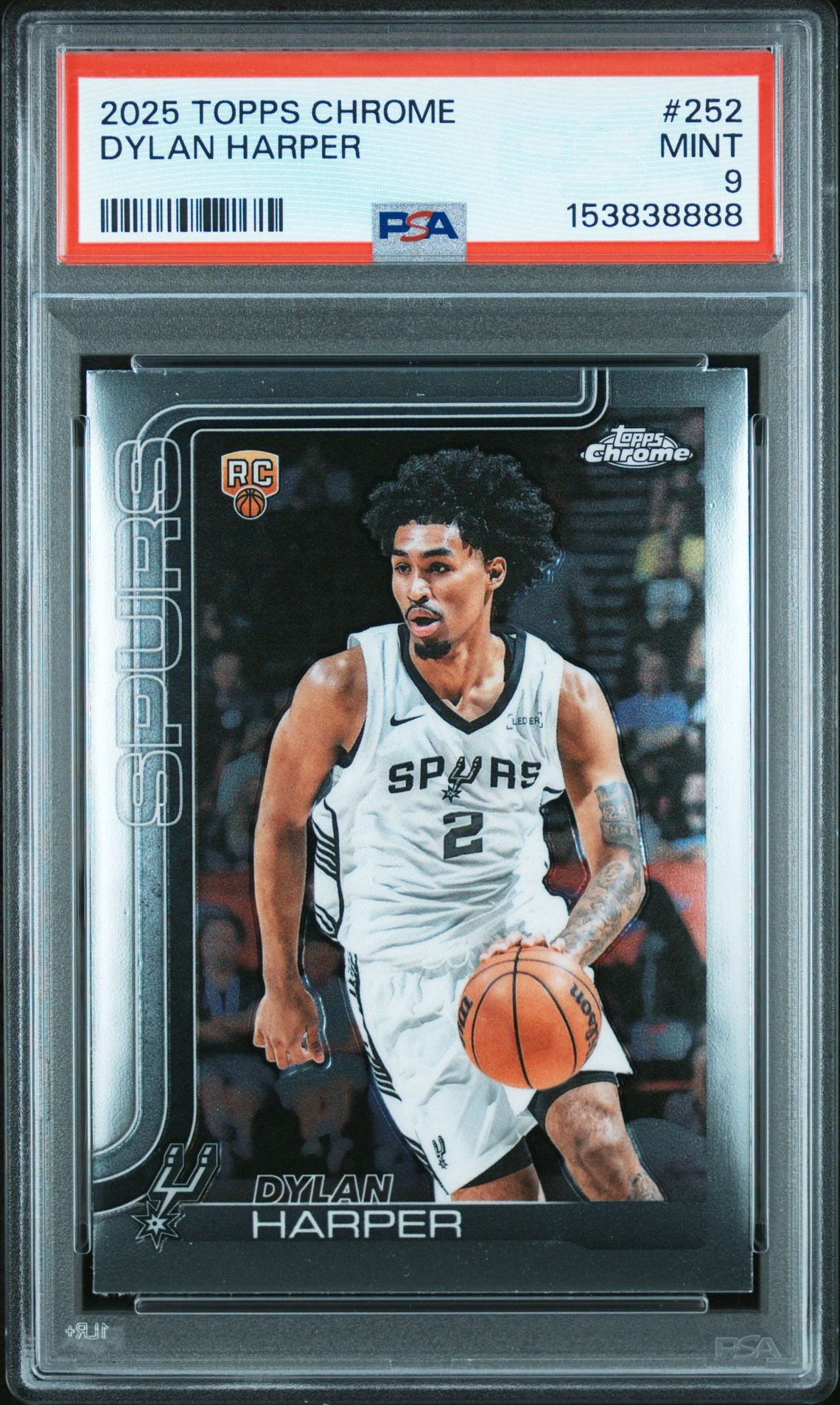 2025 Topps Chrome Dylan Harper #252 Mint 9 front