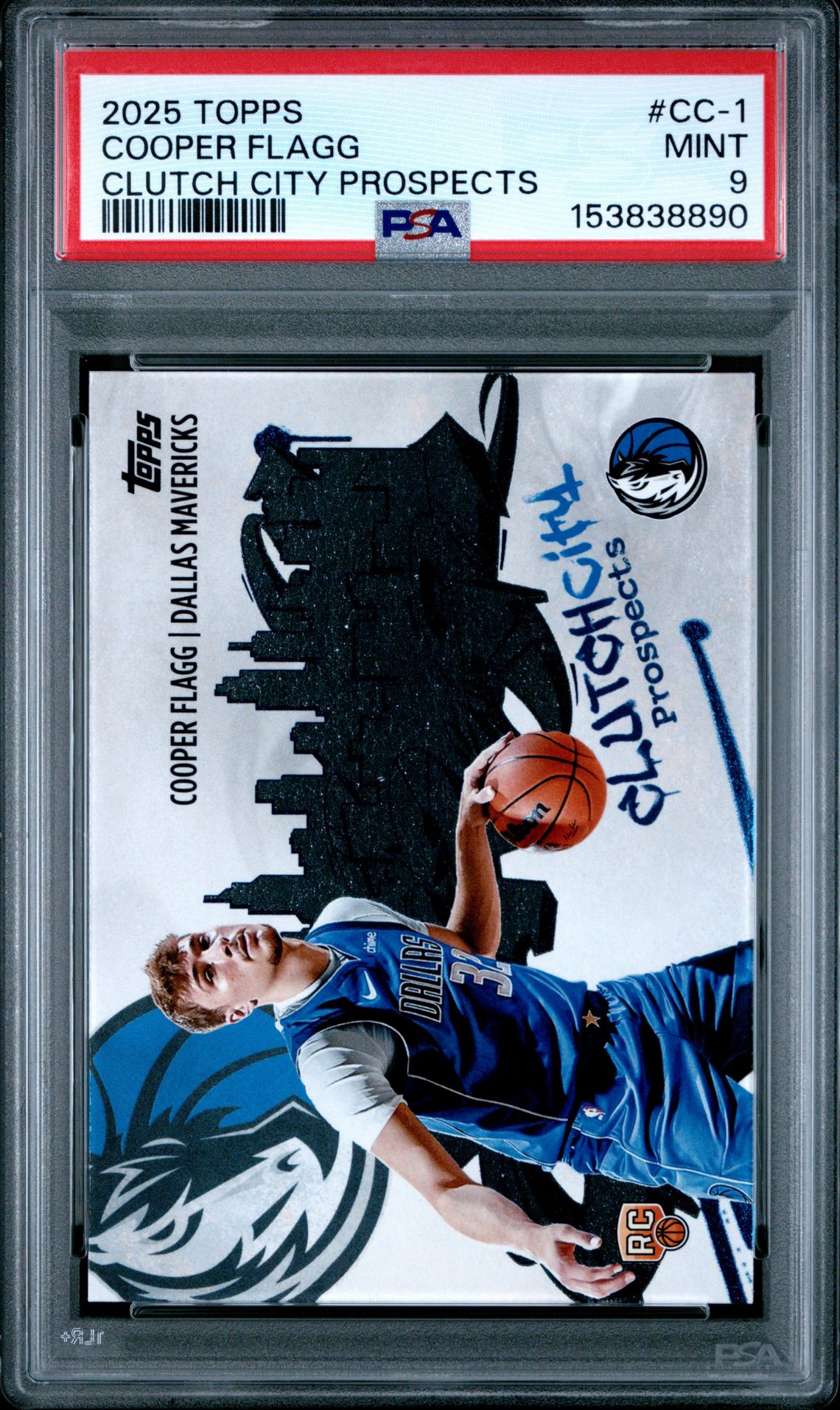 2025 Topps Clutch City Prospects Cooper Flagg #Cc-1 Mint 9 front