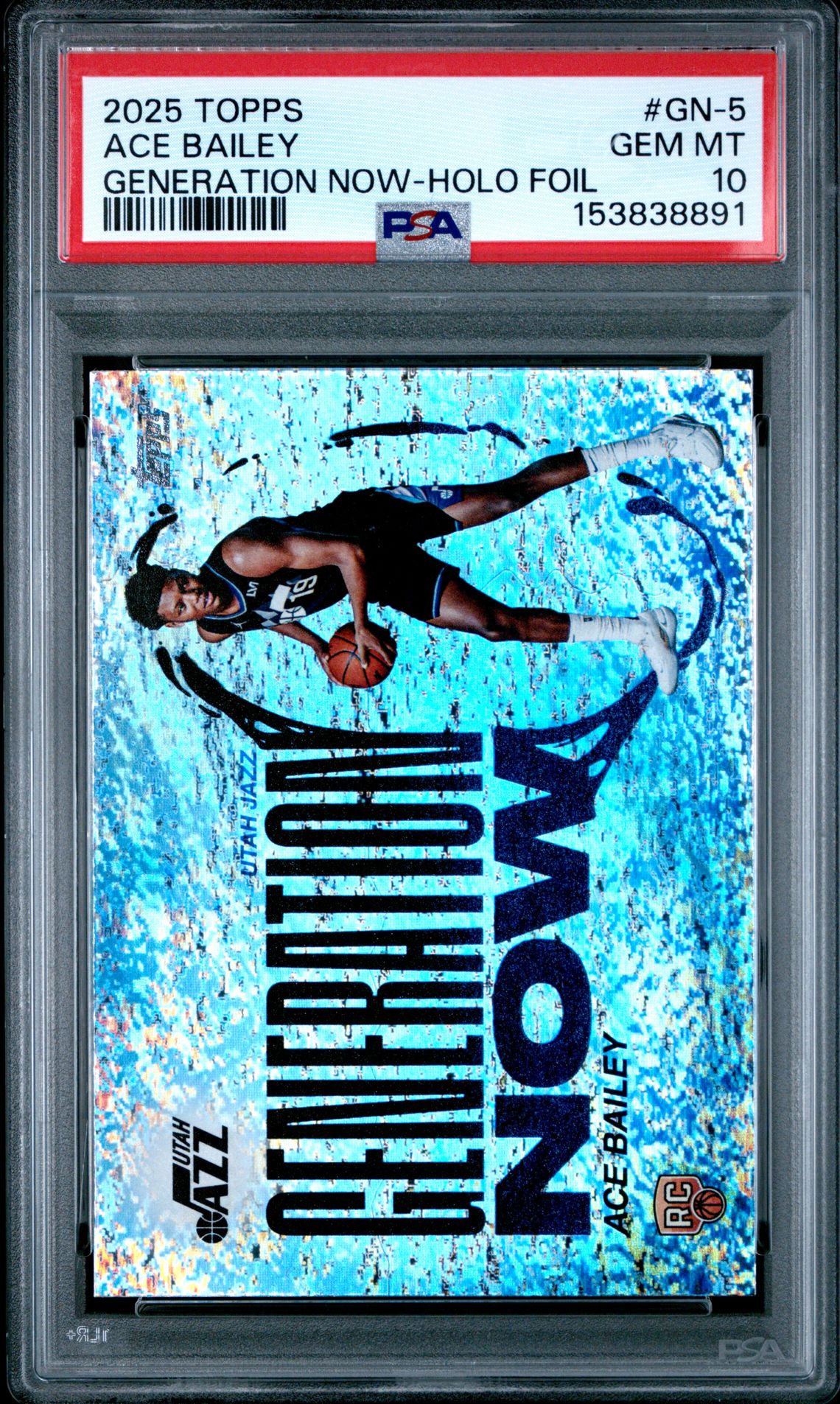 2025 Topps Generation Now Ace Bailey #Gn-5 (Generation Now-Holo Foil) Gem Mt 10 front
