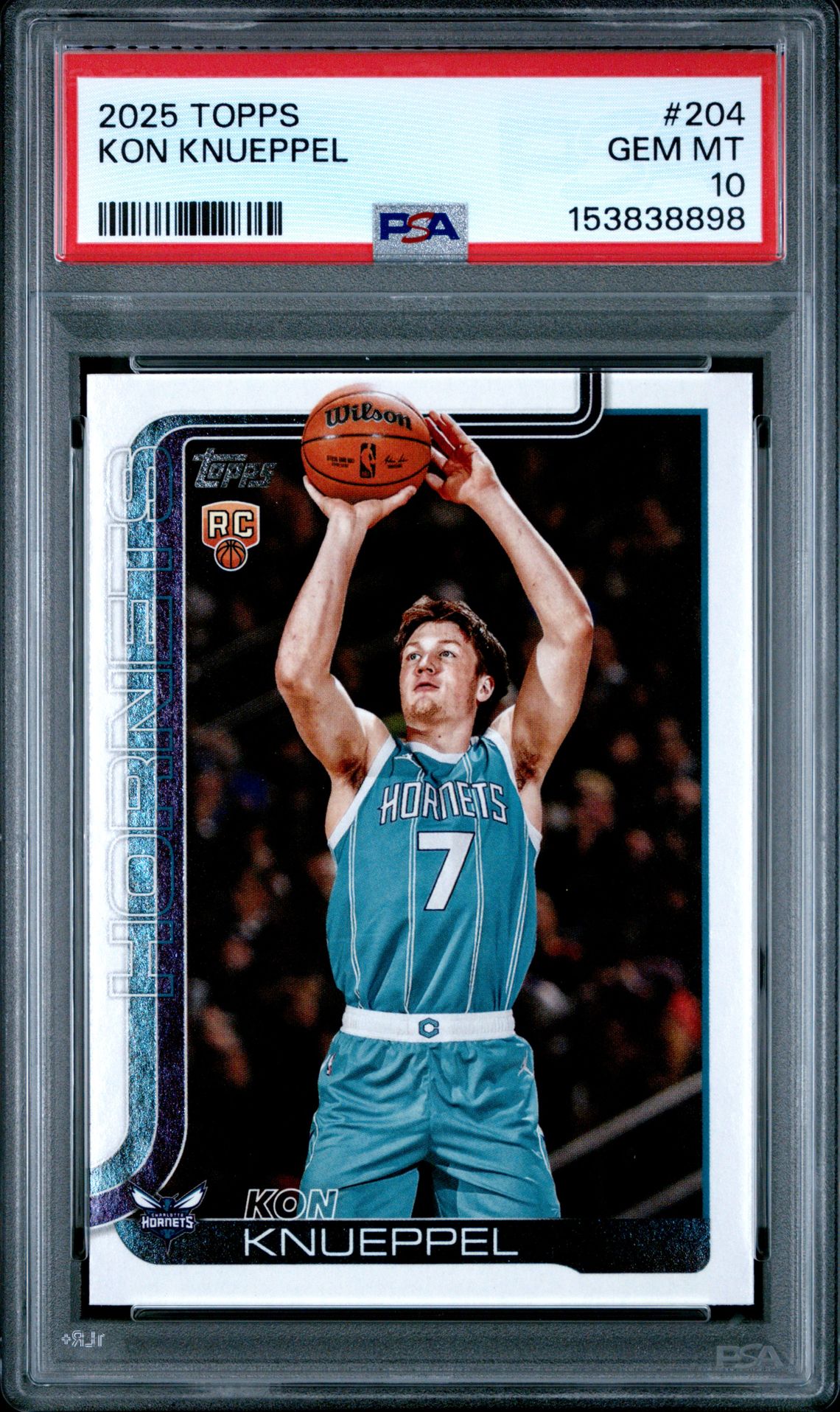 2025 Topps Kon Knueppel #204 Gem Mt 10 front