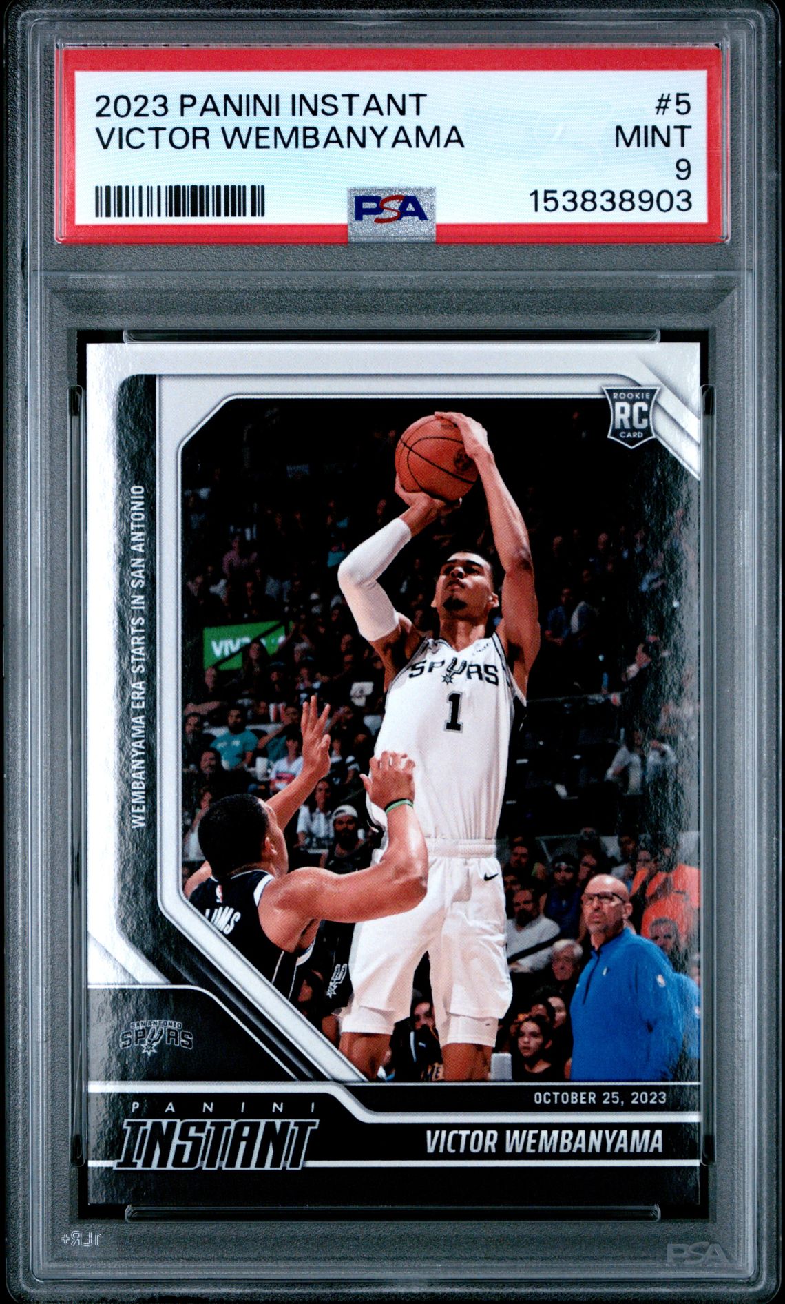 2023 Panini Instant Victor Wembanyama #5 Mint 9 front