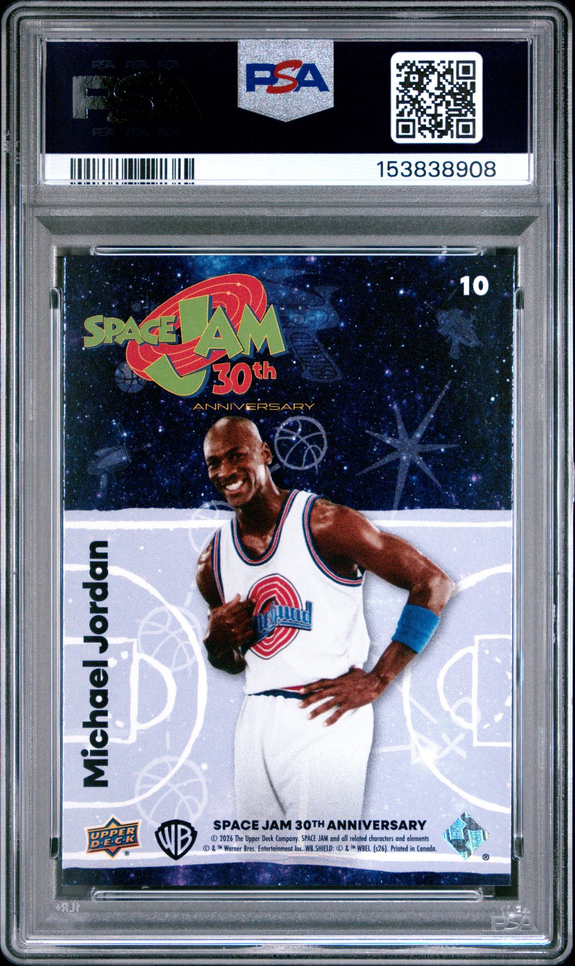 2026 Upper Deck Space Jam 30Th Anniversary Michael Jordan #10 Mint 9 back