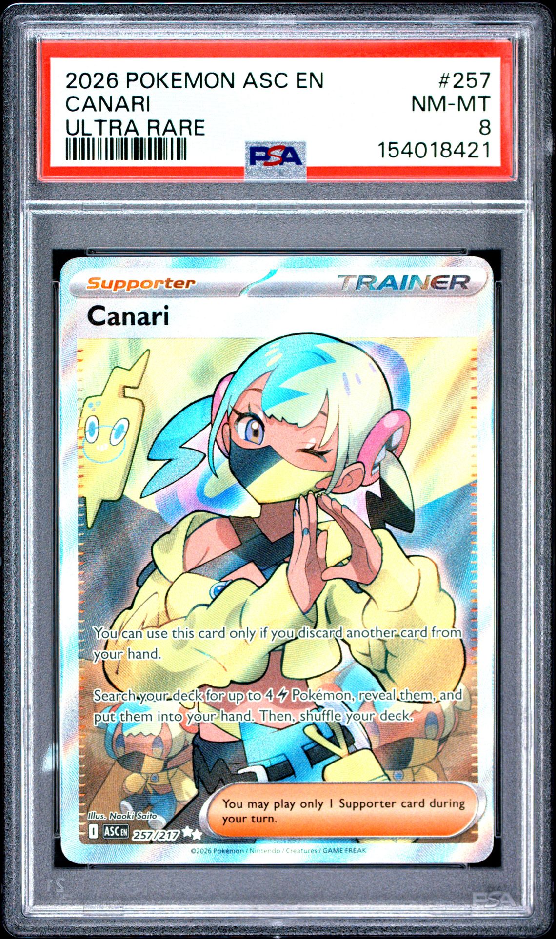 2026 Pokemon Asc En-Ascended Heroes Canari #257 (Ultra Rare) Nm-Mt 8 front