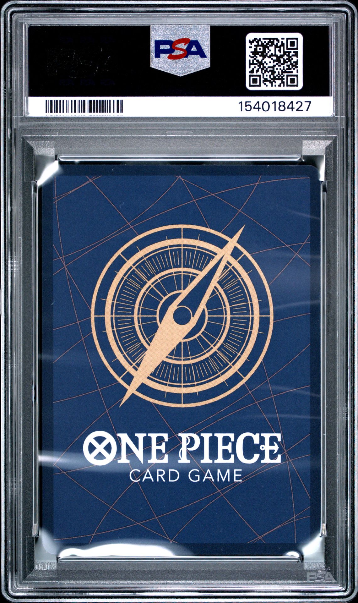 2025 One Piece Op10-Royal Blood Portgas D. Ace #052 (Treasure Rare) Gem Mt 10 back view - PSA certificate #154018427